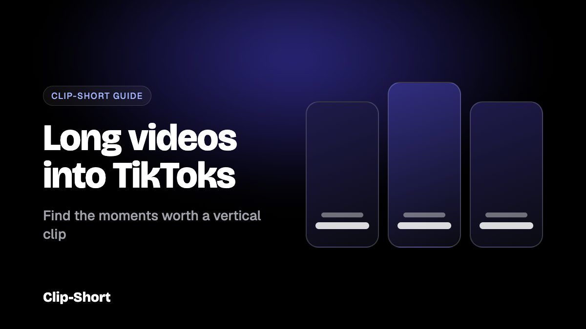 How to Turn Long Videos into Viral TikToks: Complete Guide