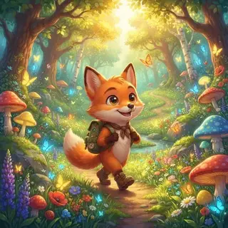 A picture drawn in the 3D Cartoon look
