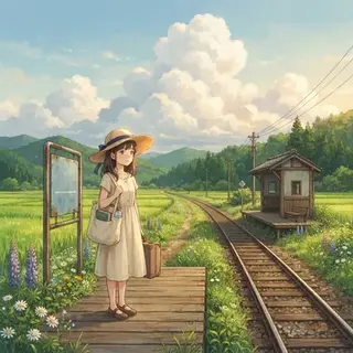A picture drawn in the Dreamy Anime look