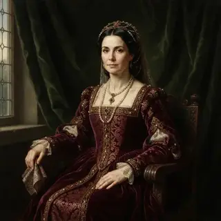 A picture drawn in the Oil Portrait look