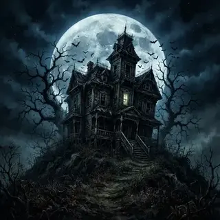 A picture drawn in the Spooky look