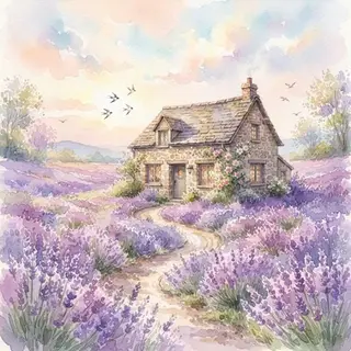 A picture drawn in the Watercolor look